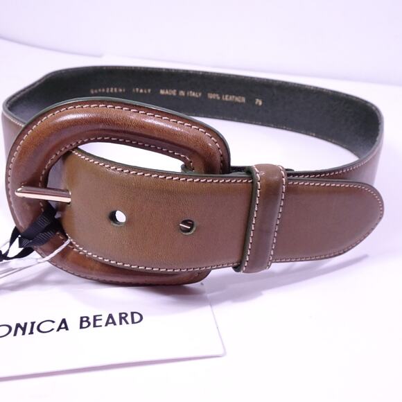 Veronica Beard x Gavazzini NEW Aloe Olive army green leather Belt XXS NWT 180 - Picture 13 of 13